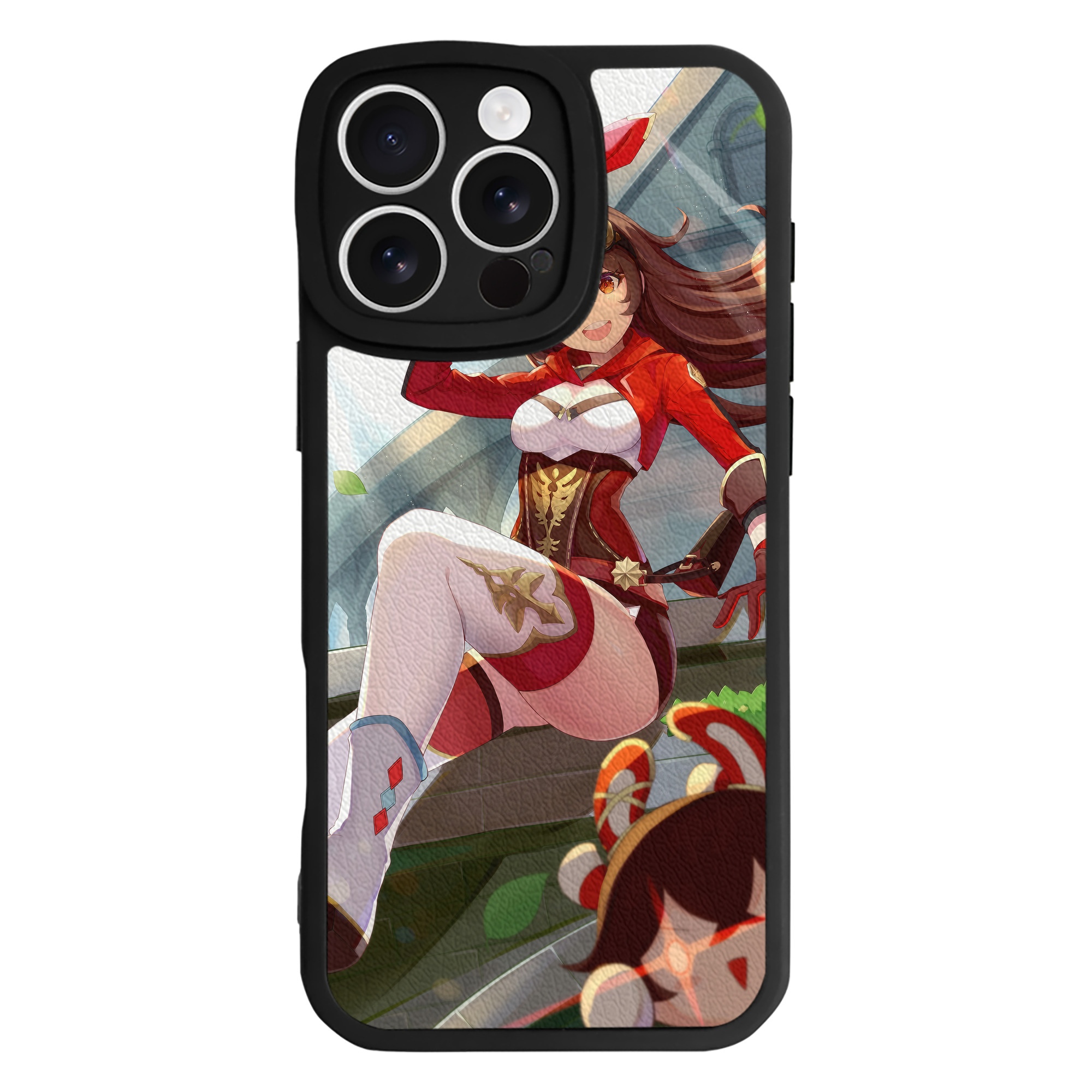 げんし神 genshin 【iPhone 16シリーズ対応】シリコンスマホケース（レザー調） 材質：シリコン